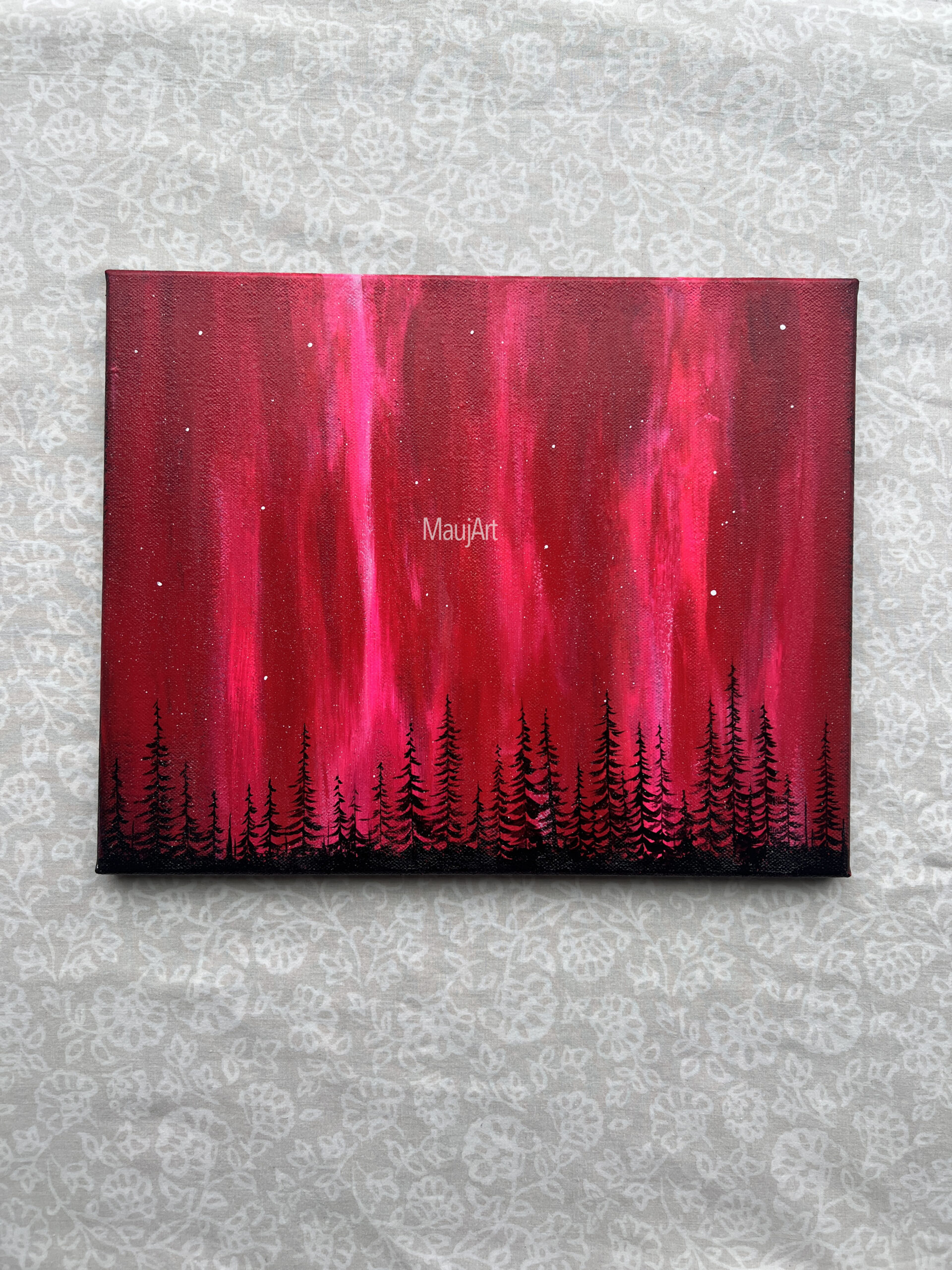 Rise from the ashes | Original Acrylic Painting | Landscape Painting